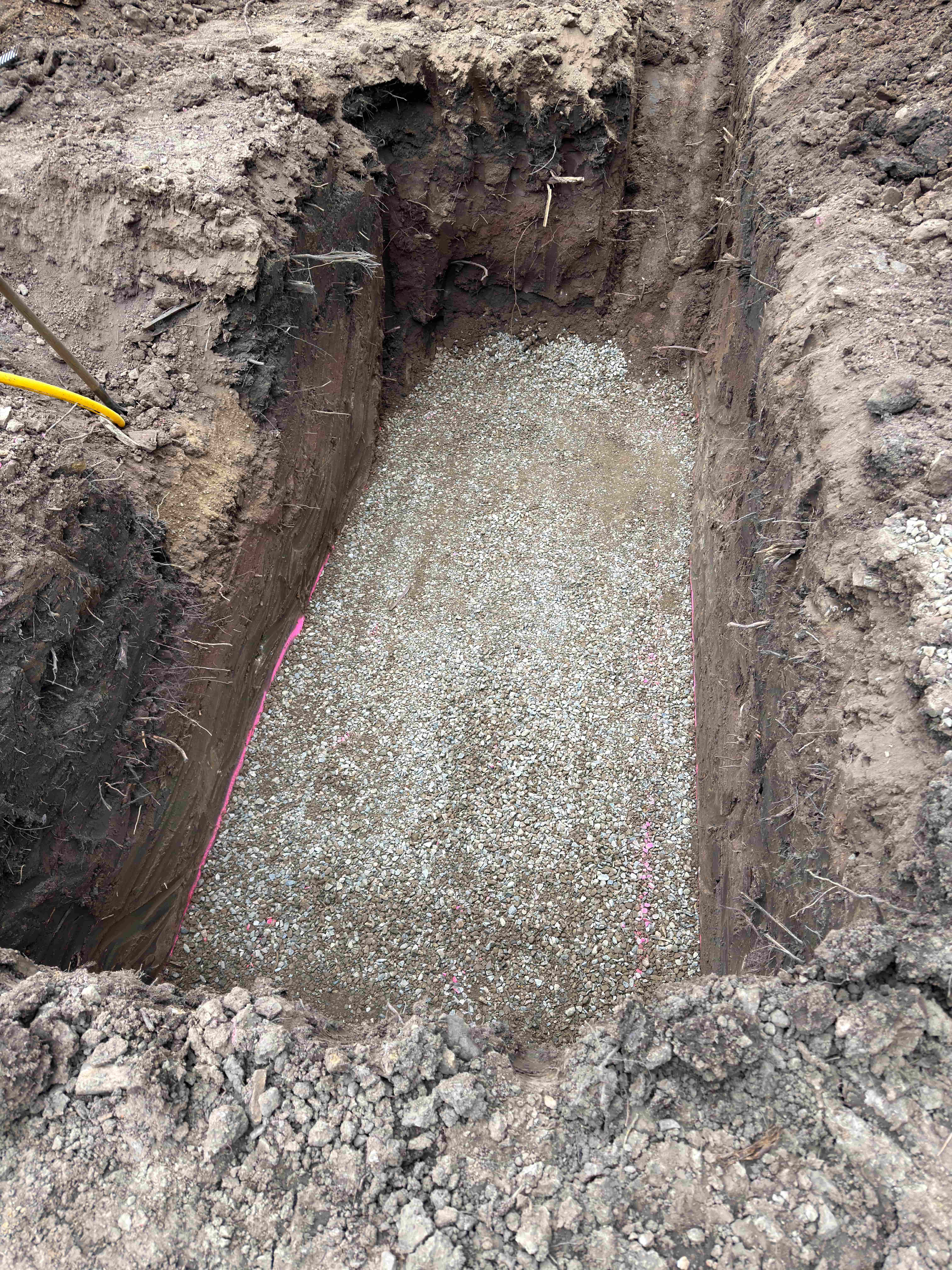 Propane tank prep foundation work